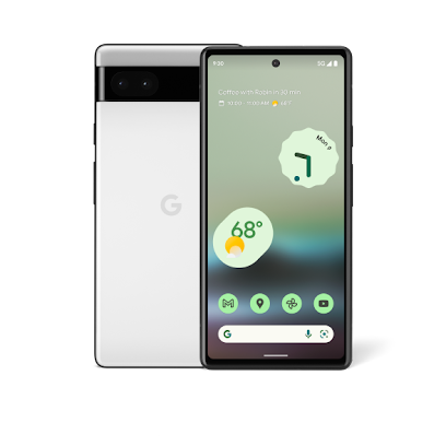 Смартфон Google Pixel 6a 6 ГБ | 128 ГБ («Мел» | Chalk) (американская версия)